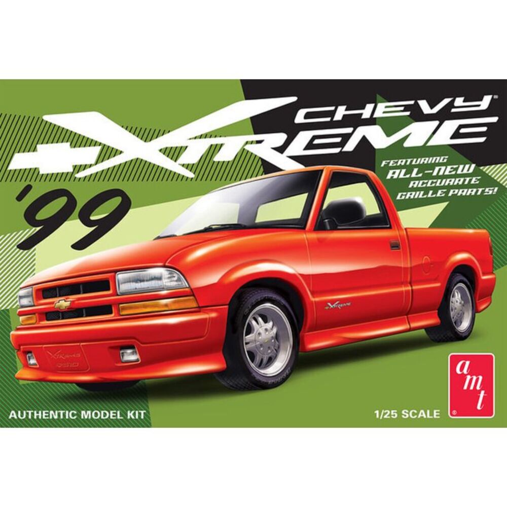 AMT 1999 Chevy S-10 Xtreme Pickup 1/25 Scale Model Kit  COLLECTIBLES